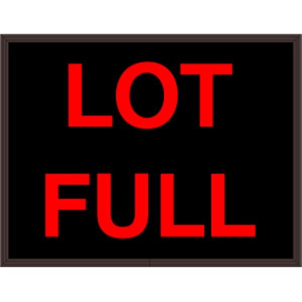 Signal-Tech 25936 PHX1418R-145/120-277VAC LOT FULL Outdoor Sign