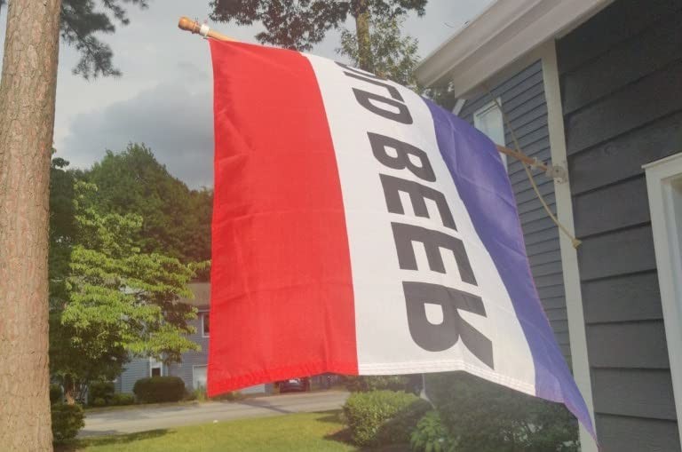 Commercial Grade Cold Beer Flag 3×5 Ft – Durable Heavyweight Indoor/Outdoor Use