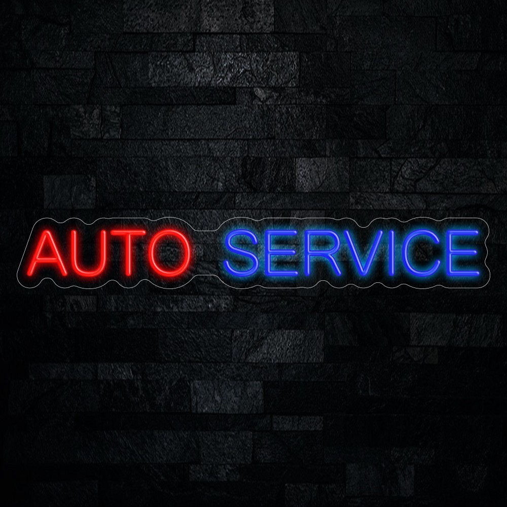 Auto Service LED Neon Sign 32″L x 5″H #20197