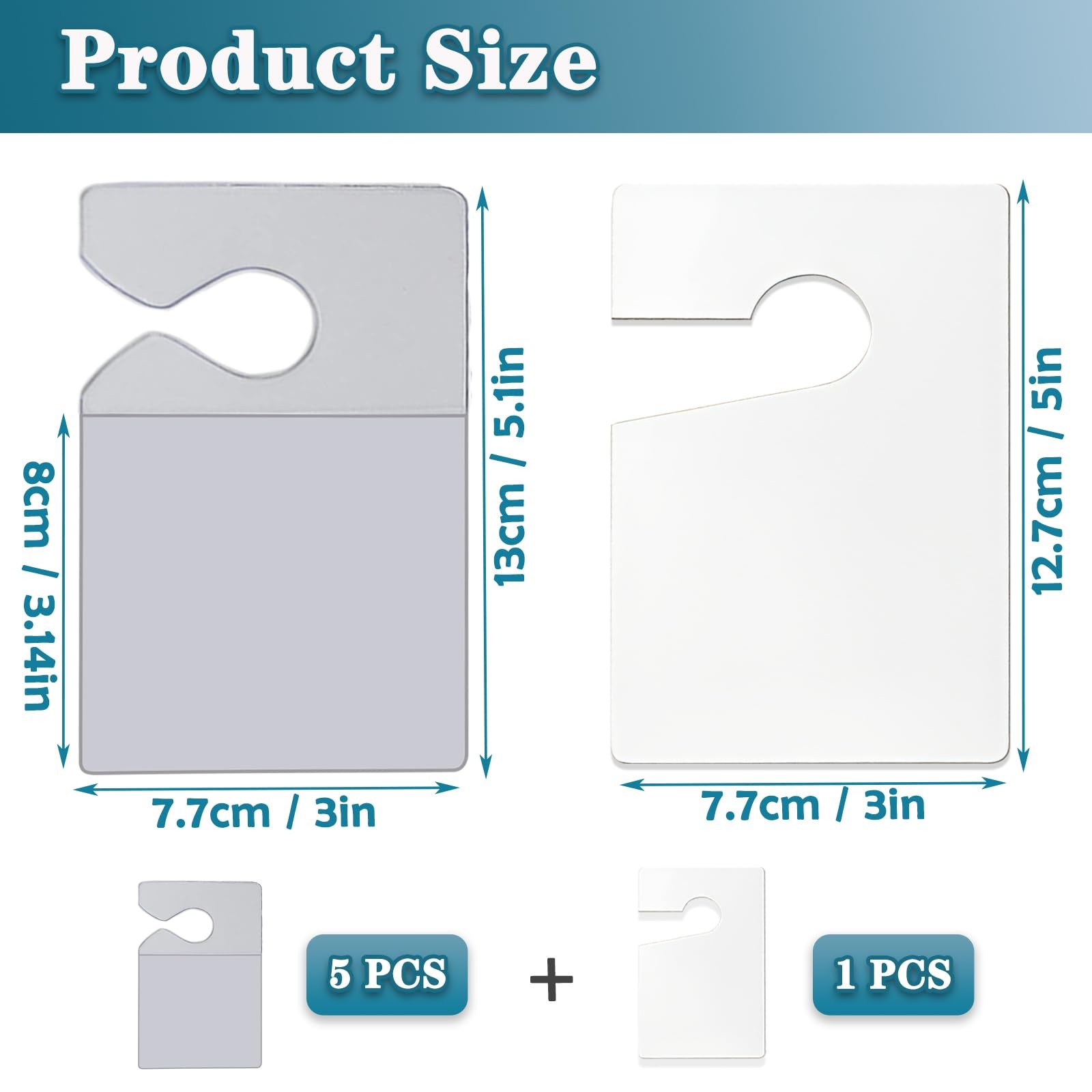 PUSNMI Clear Parking Permit Holder, Car Vertical Lot Pass Rear 5 PCS