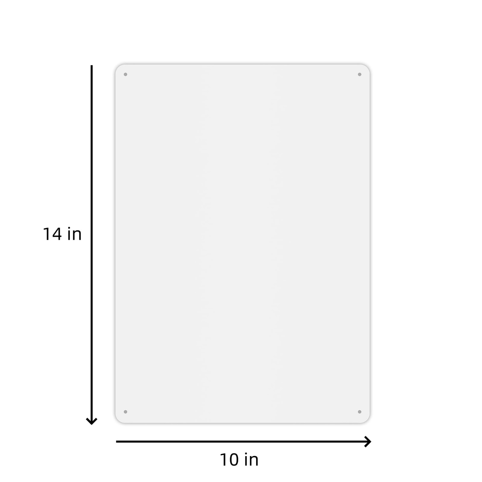 MUXYH 4 Pack White Sign Blanks, 14 x 10 Inches, Sturdy Rust Free Aluminum Met…
