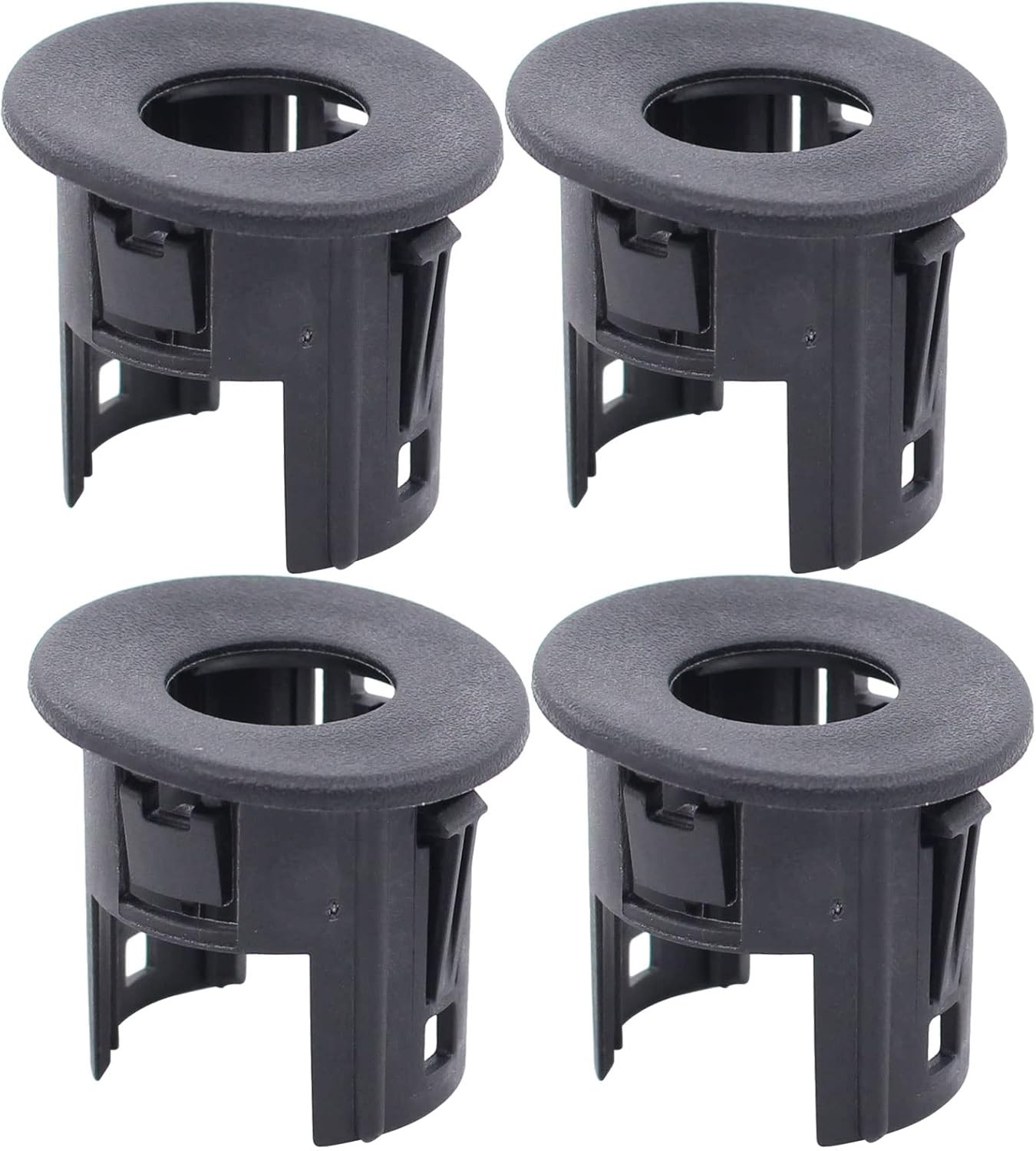 NewYall 4Pcs Black Rear Bumper Parking Aid Assist Sensor Bracket Bezel Housing 2