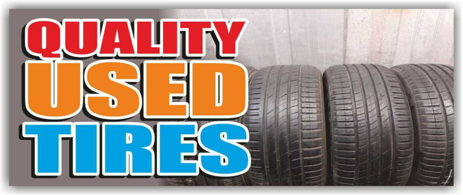 USED TIRES Advertising Banner Vinyl Mesh Sign repair car mechanic service auto