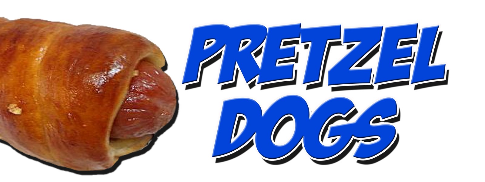 PRETZEL DOGS DECAL sticker soft pretzel hot dog frank wiener on a stick