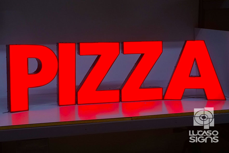 Custom Channel Letters Led Illuminated Sign Business Storefront Outdoor signage