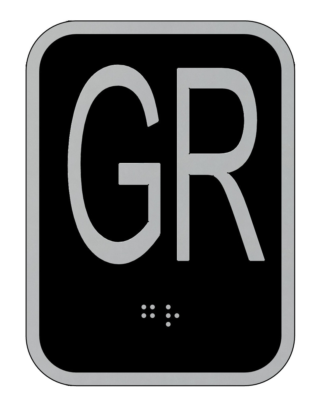 Elevator floor number GR sign – Elevator Jamb Plate GR( 3×4, cast-REF24-1027