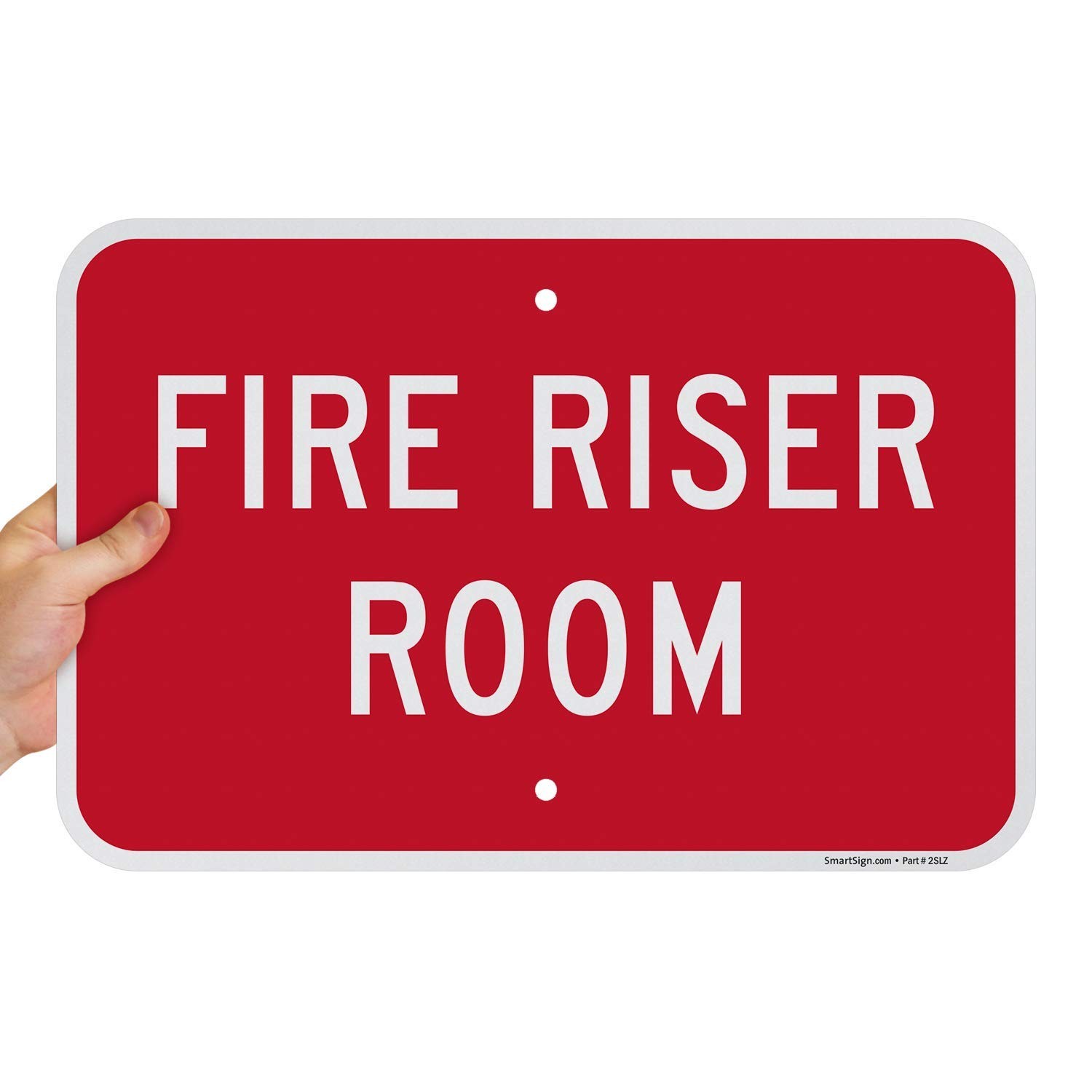 Fire Riser Room Metal Sign 12×18 Inch 63 Mil Rustproof Aluminum Red White