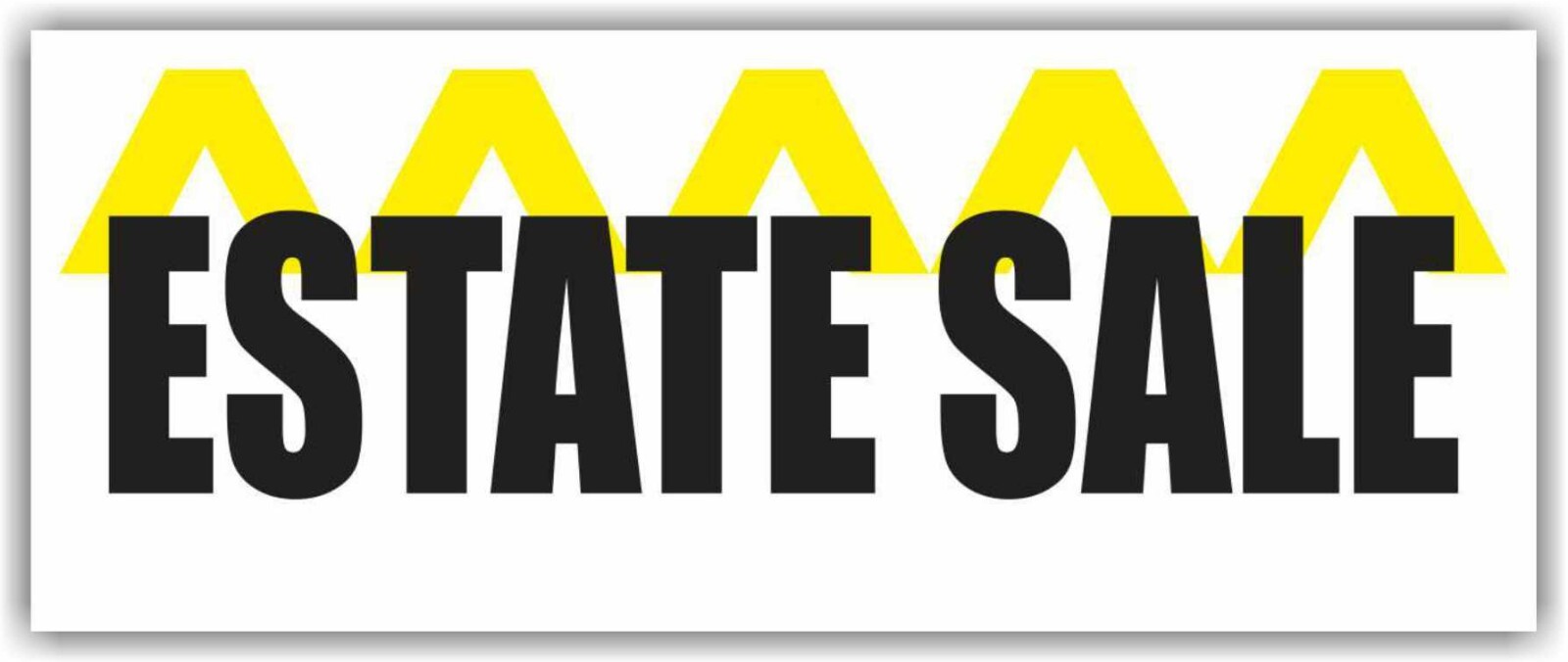 ESTATE SALE Advertising Banner Vinyl Mesh Sign office space home garage realtor