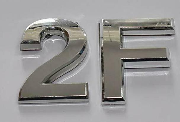 1 PCS – Apartment Number Sign/Mailbox Number Sign,. Letter F ….-REF24-1027