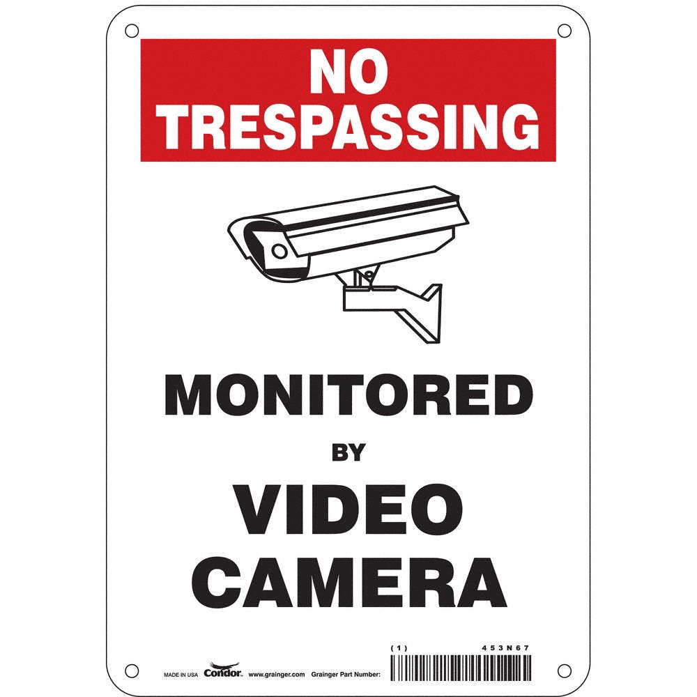 CONDOR 453N67 Safety Sign,10 inx7 in,Polyethylene 453N67