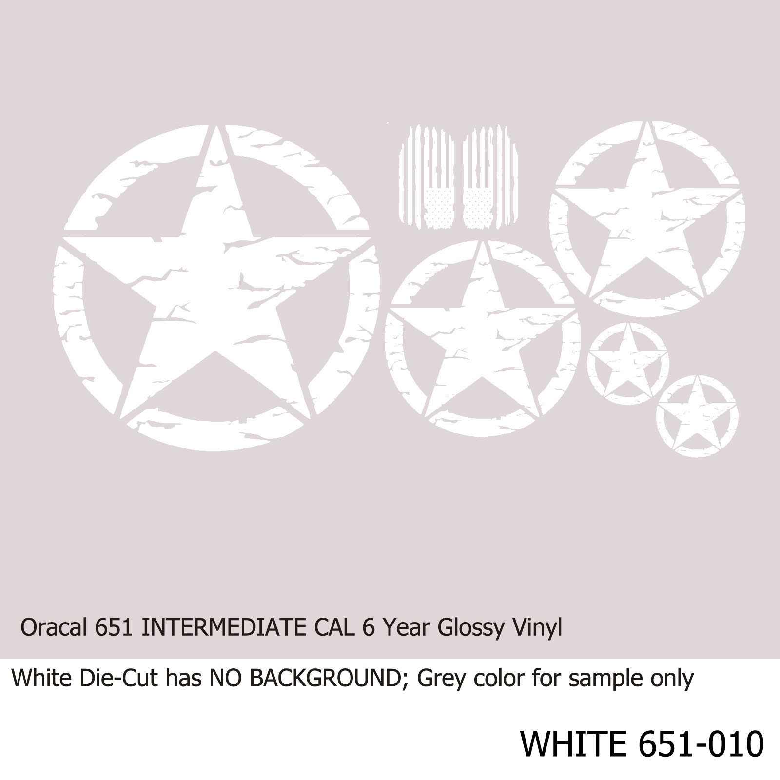 G4 Distress Army Star Vinyl Decal KitGolf Cart Car Truck Hood ATV UTVSUV Willy