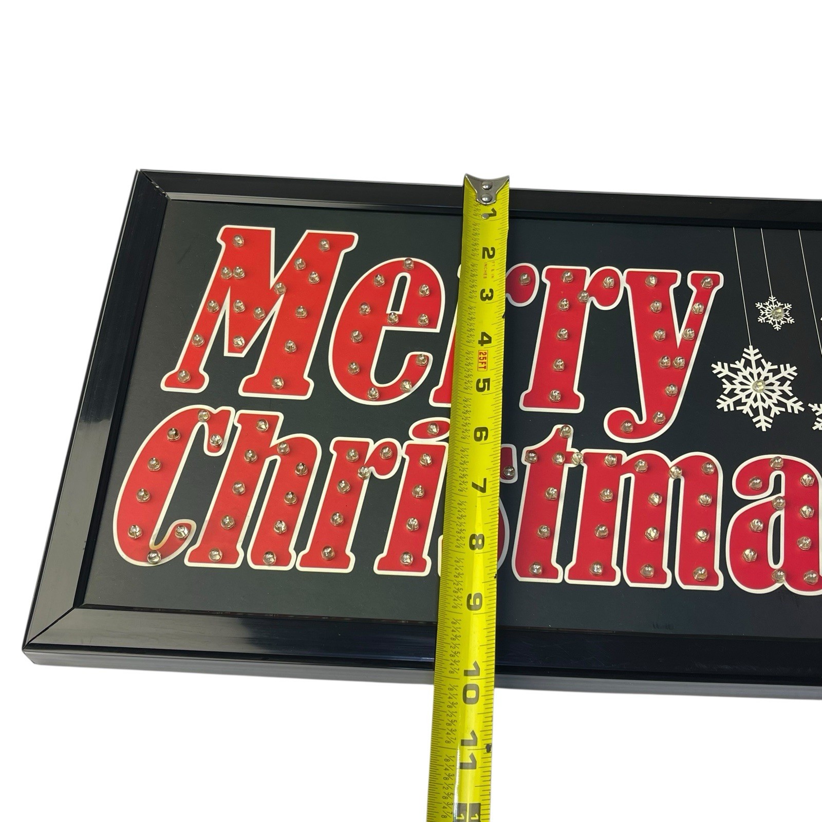Merry Christmas Sign Display Light Up LED Flex 19″W x 10”H x 1″D Tested
