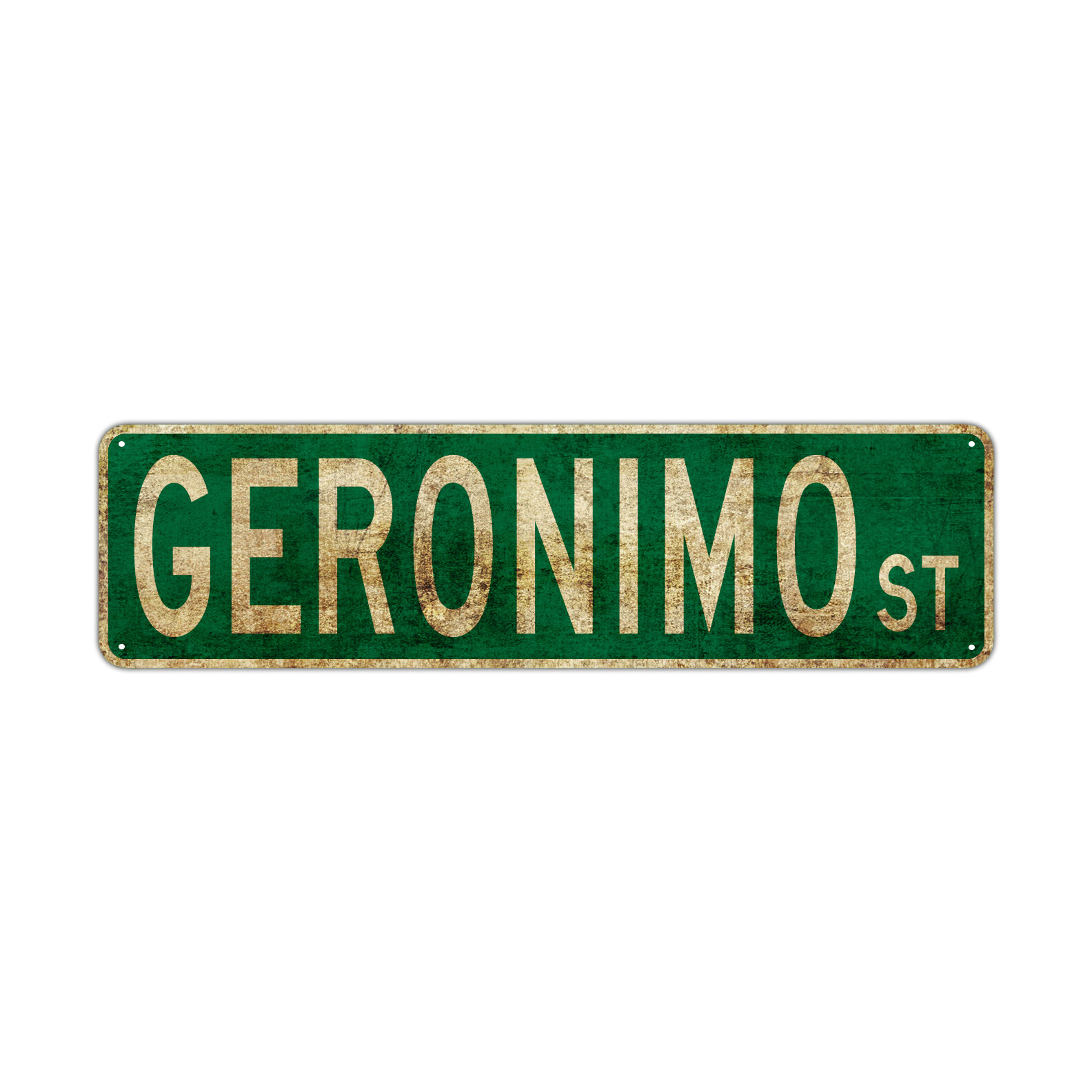 Geronimo ST Vintage Sign| Sampaloc Manila Philippine Street Décor Aluminum Sign