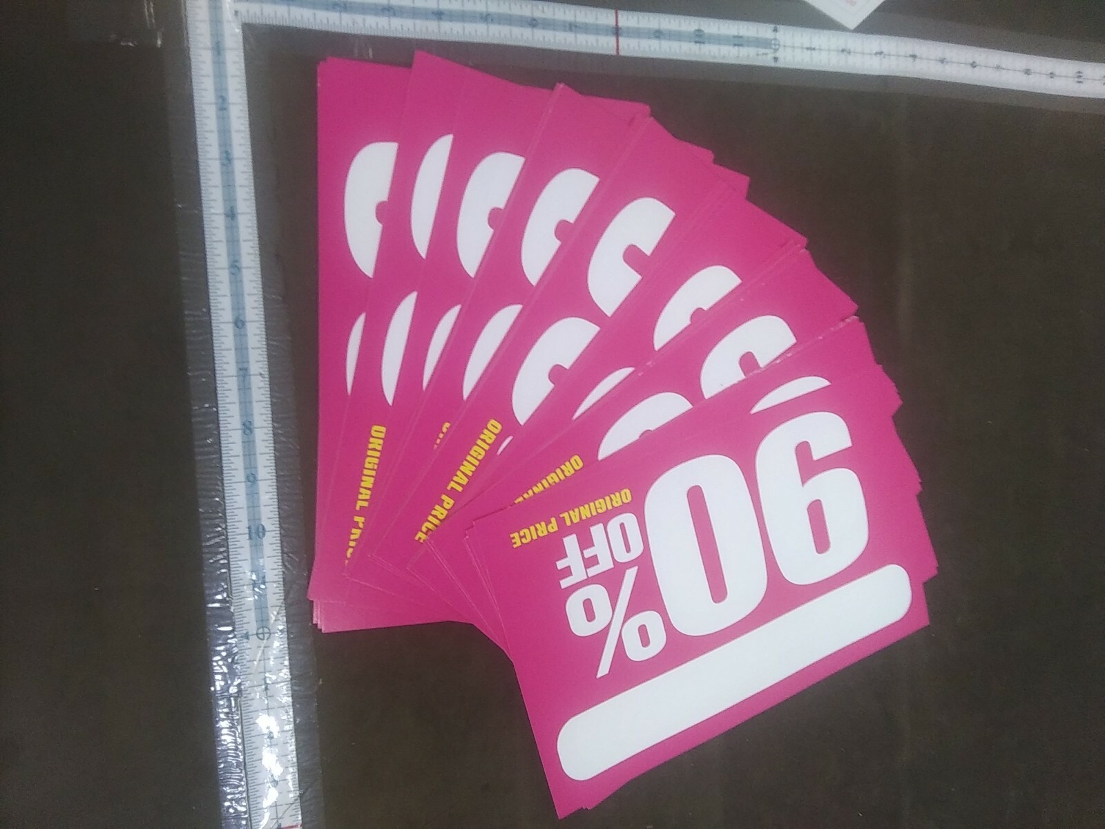 40+ Retail Store Discount Signs Clearance Mark Down Write On 7in X 11in 90%