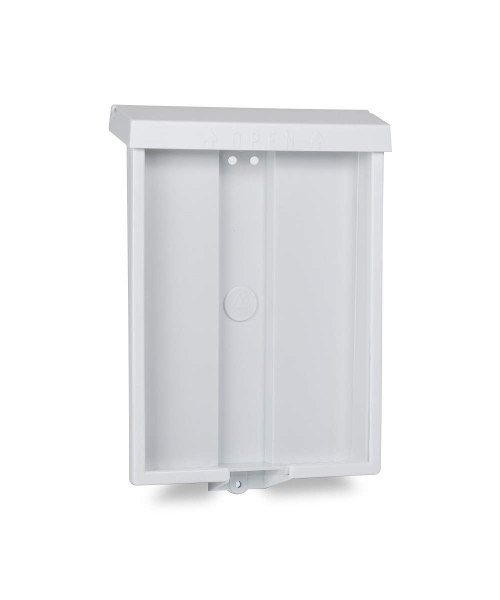 SourceOne 8.5” x 11” Outdoor Realtor Style Brochure Holder with 1 Pack, White