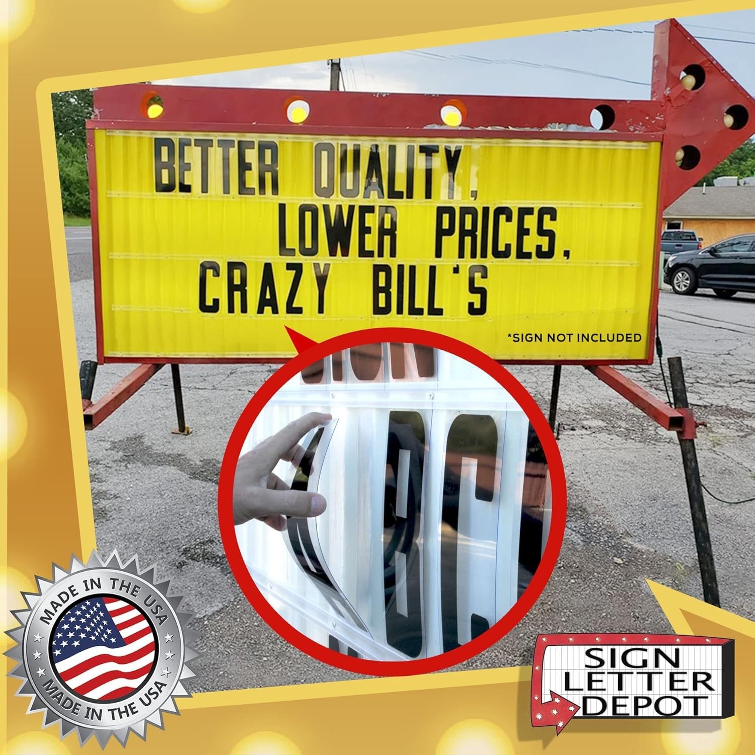 Flexible Changeable Outdoor Portable Roadside Marquee Sign Letters for Sale