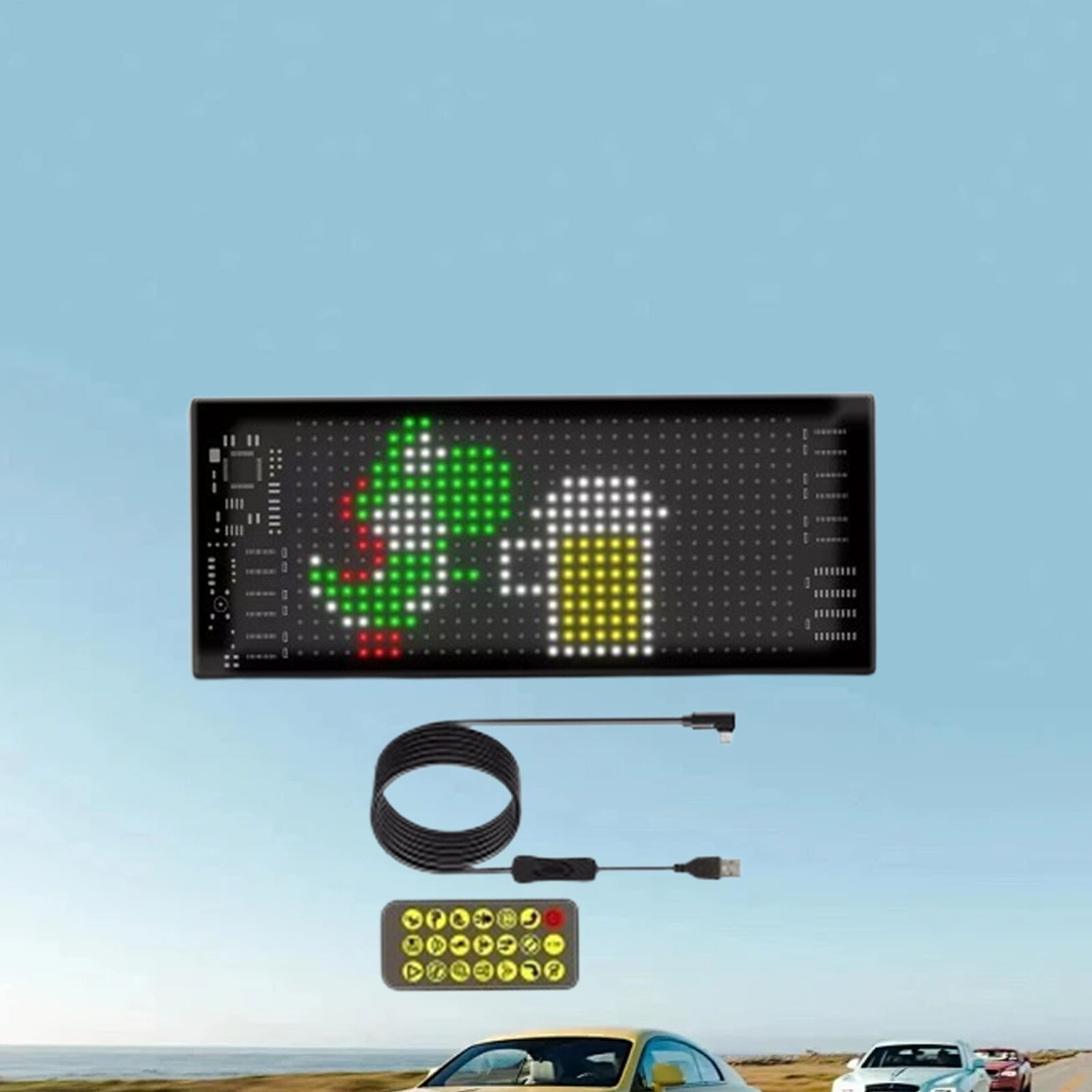 Car LED Sign LED Matrix Pixel Panel DIY Programmable Flexible LED Display
