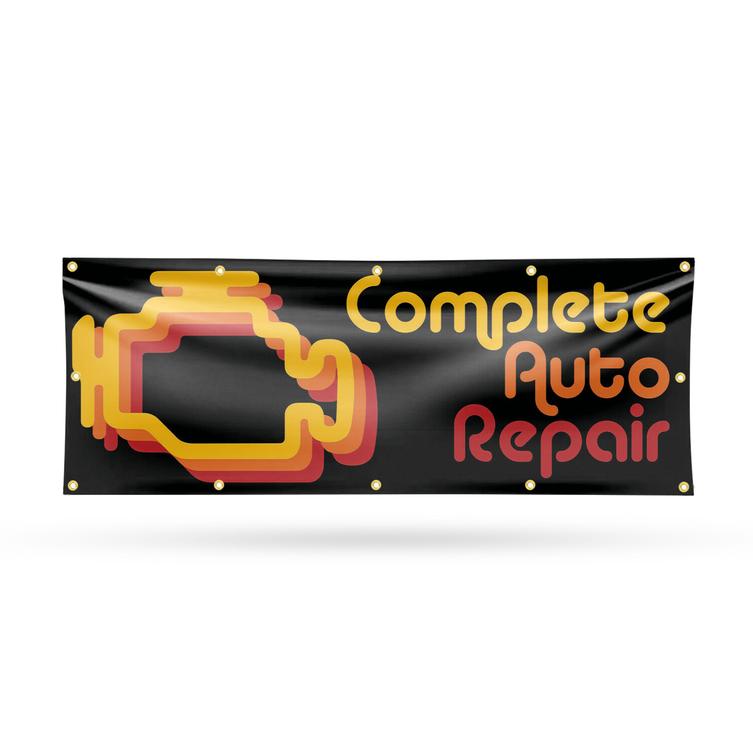 Complete Auto Repair Vinyl Banner Sign with Metal Grommets Heavy-Duty