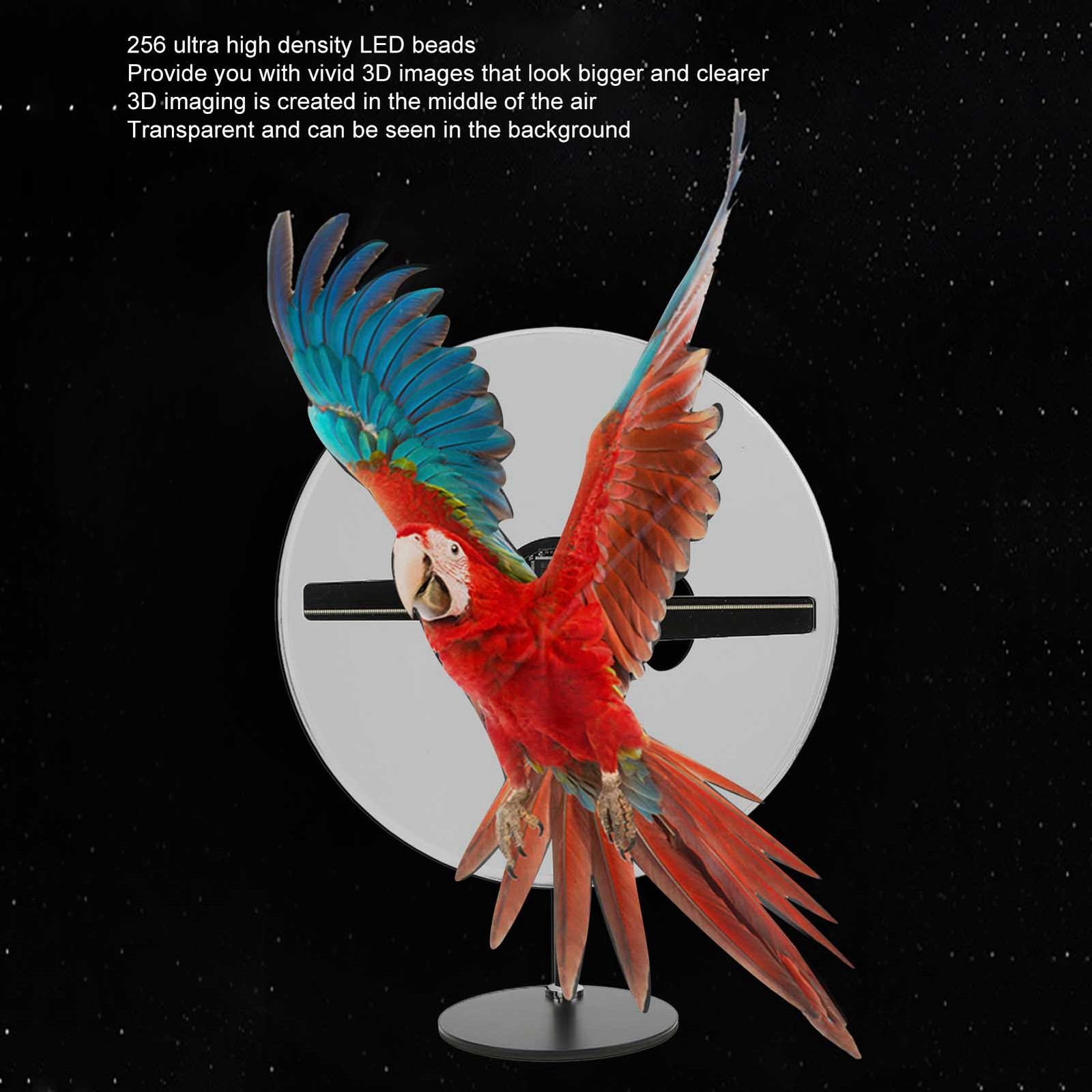 Holographic Advertising Projector 256×1024 176 Degree Visual Angle 256 LED FJDZ
