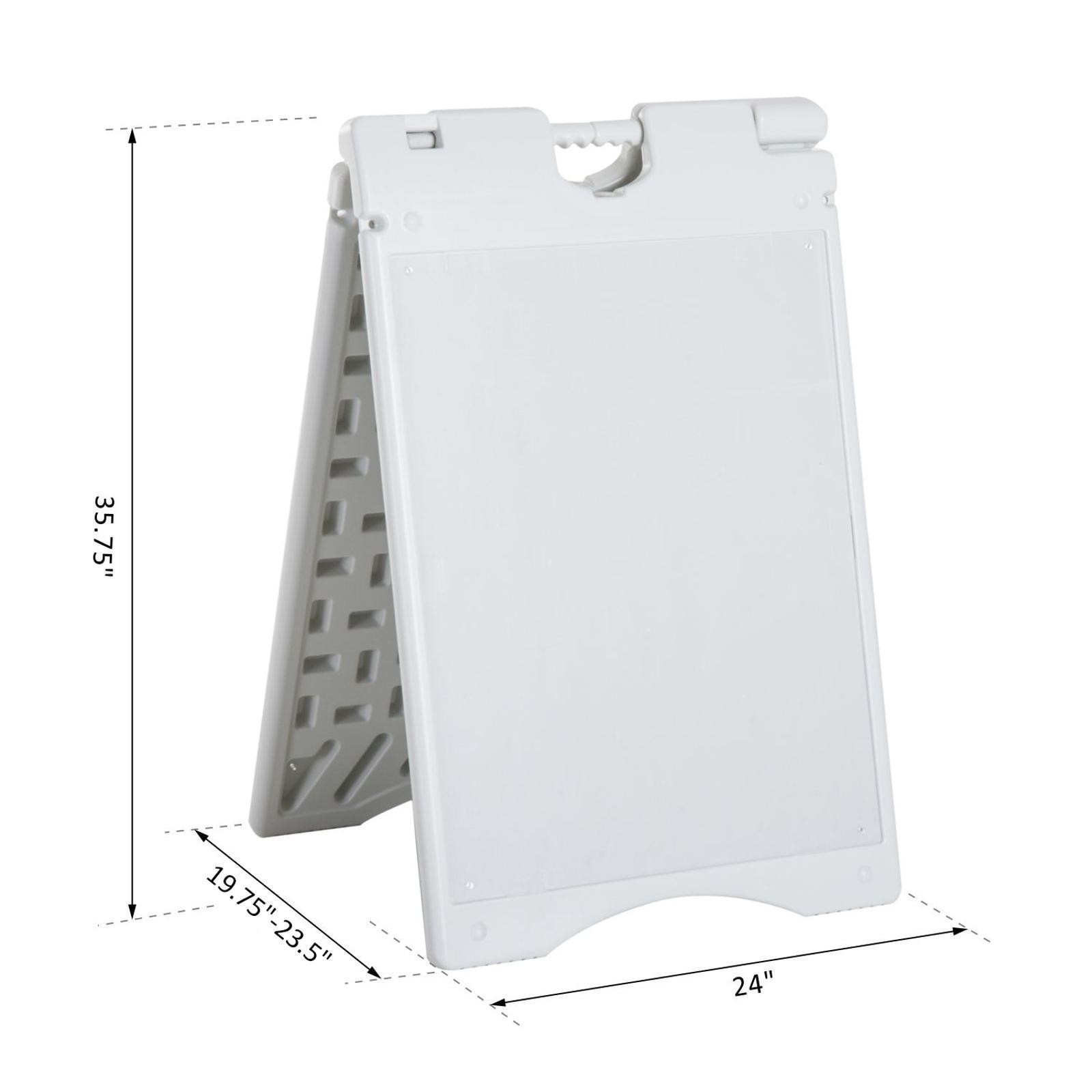 Outdoor Sandwich Board Sign Double Sided Sidewalk Frame Sign Portable