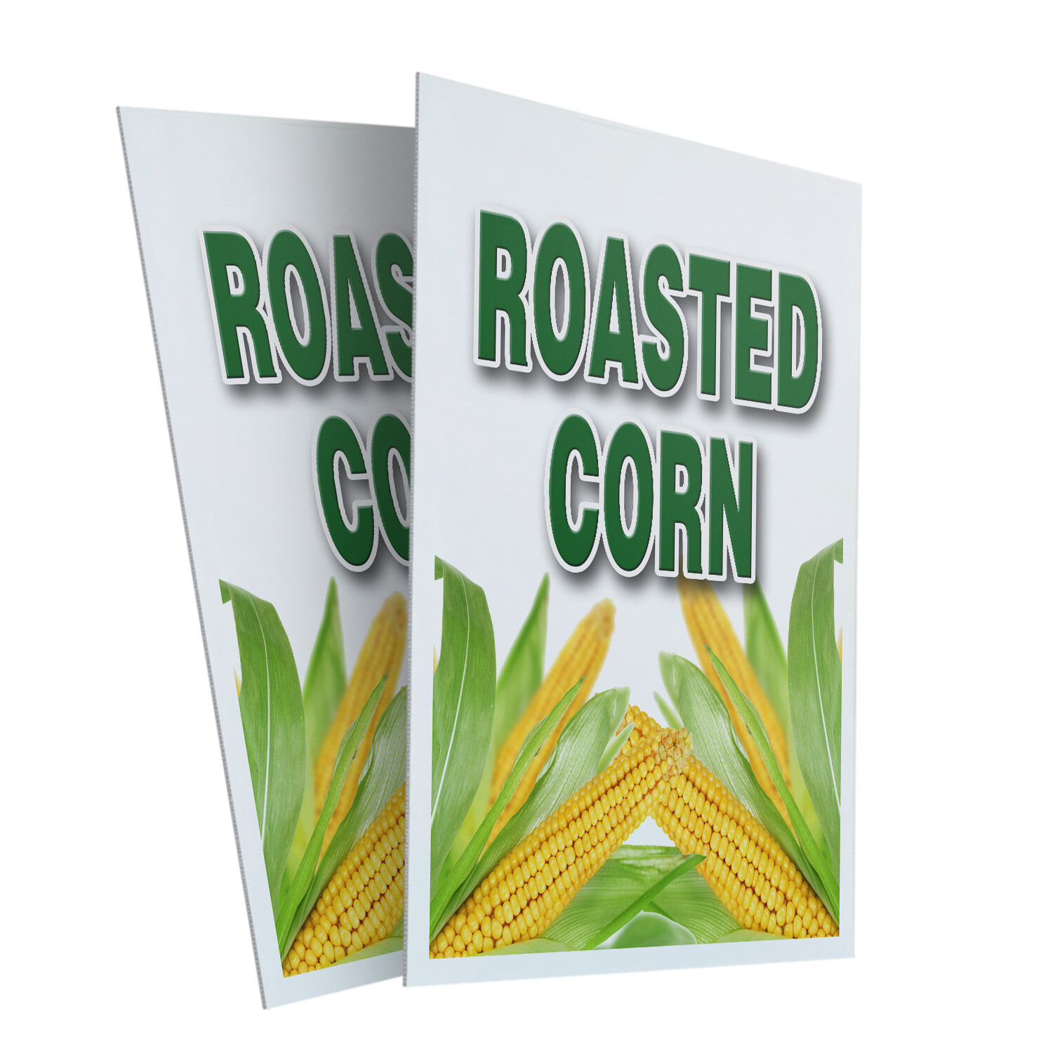 A-frame Sidewalk Roasted Corn 1 24″ x 36″ Double Sided A-Frame Sidewalk Sign