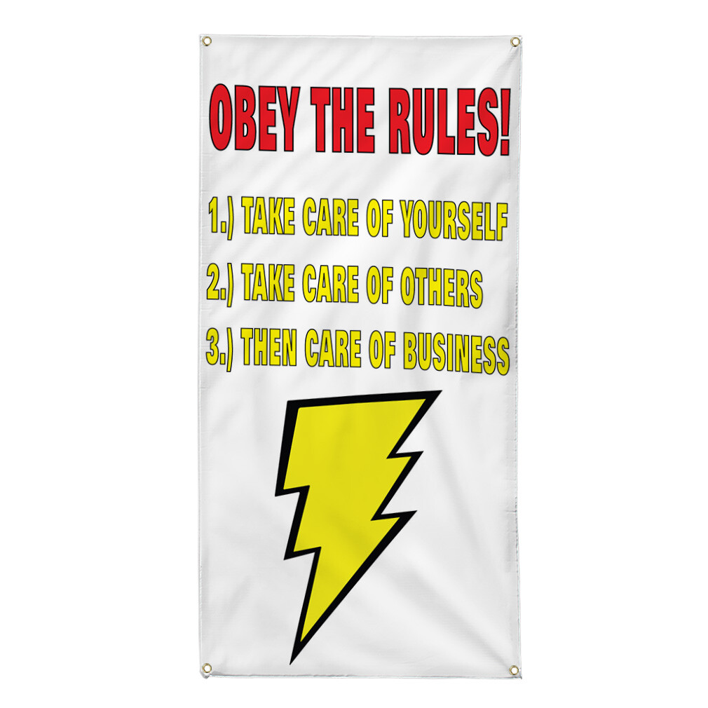 Vertical Vinyl Banner Multiple Sizes Outdoor Weatherproof Industrial Yard Signs