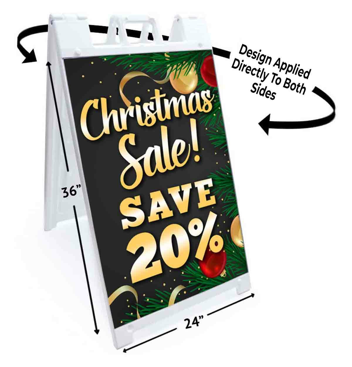 CHRISTMAS SALE SAVE 20% Signicade 24×36 A Frame Sidewalk Sign Double Sided