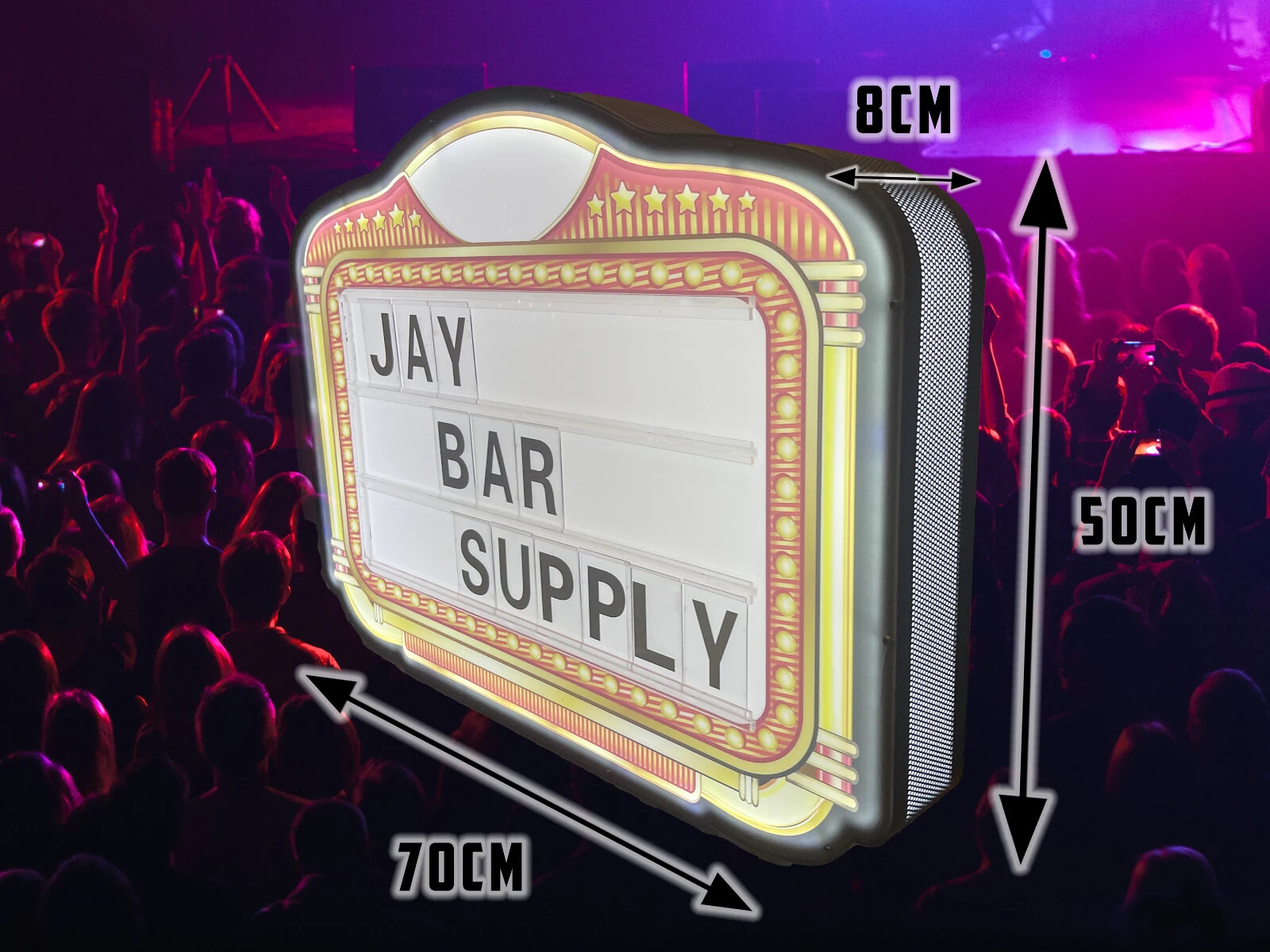 Nightclub Bottle Service Sign – LED Letter Board – Tropical Vice