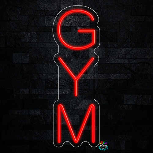 Gym LED Neon Sign 8″L x 24″H #32350