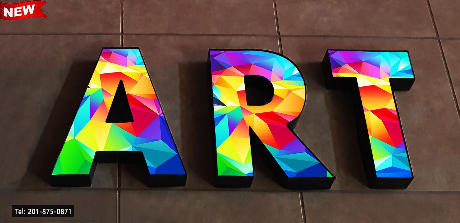 Custom made 3D Led Channel Letter Signs Storefront signage 20 Inches