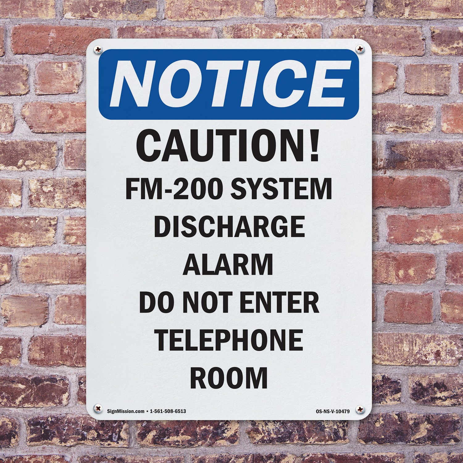 Caution FM OSHA Notice Sign Metal, Plastic, Or Decal – 5 or 10 Pack