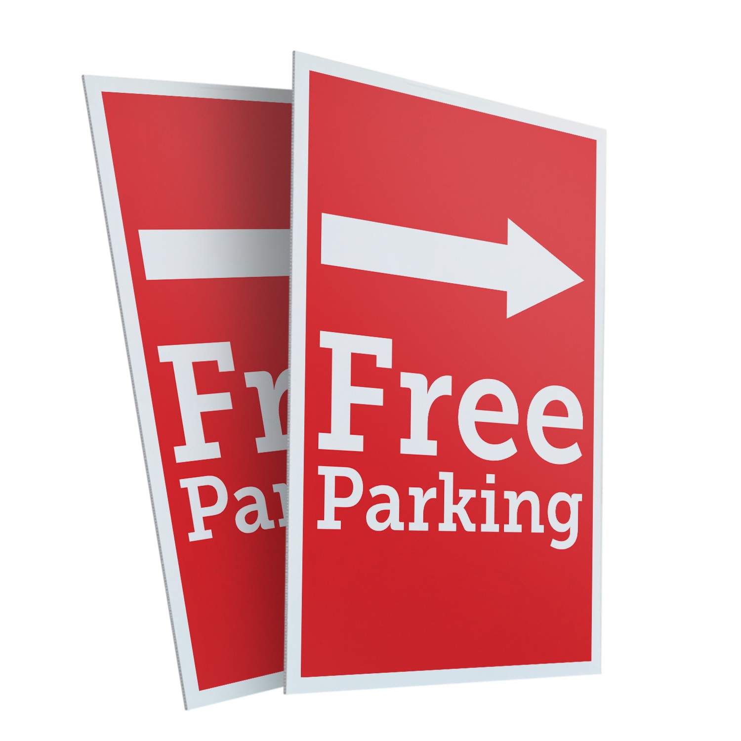 Free Parking Right Heavy Duty A-Frame Sidewalk Sign Event Promotions Clear