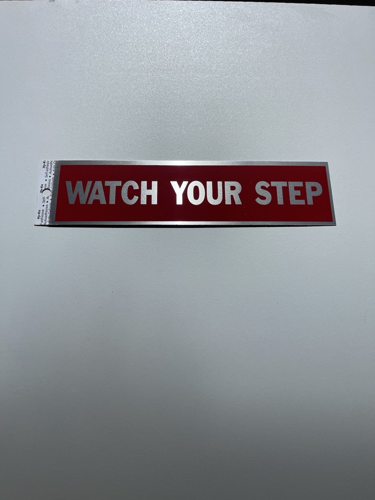 HY-KO 8″ x 2″ Adhesive Signs, Assorted: Ladies, Gentlemen, Exit, No Smoking, Etc