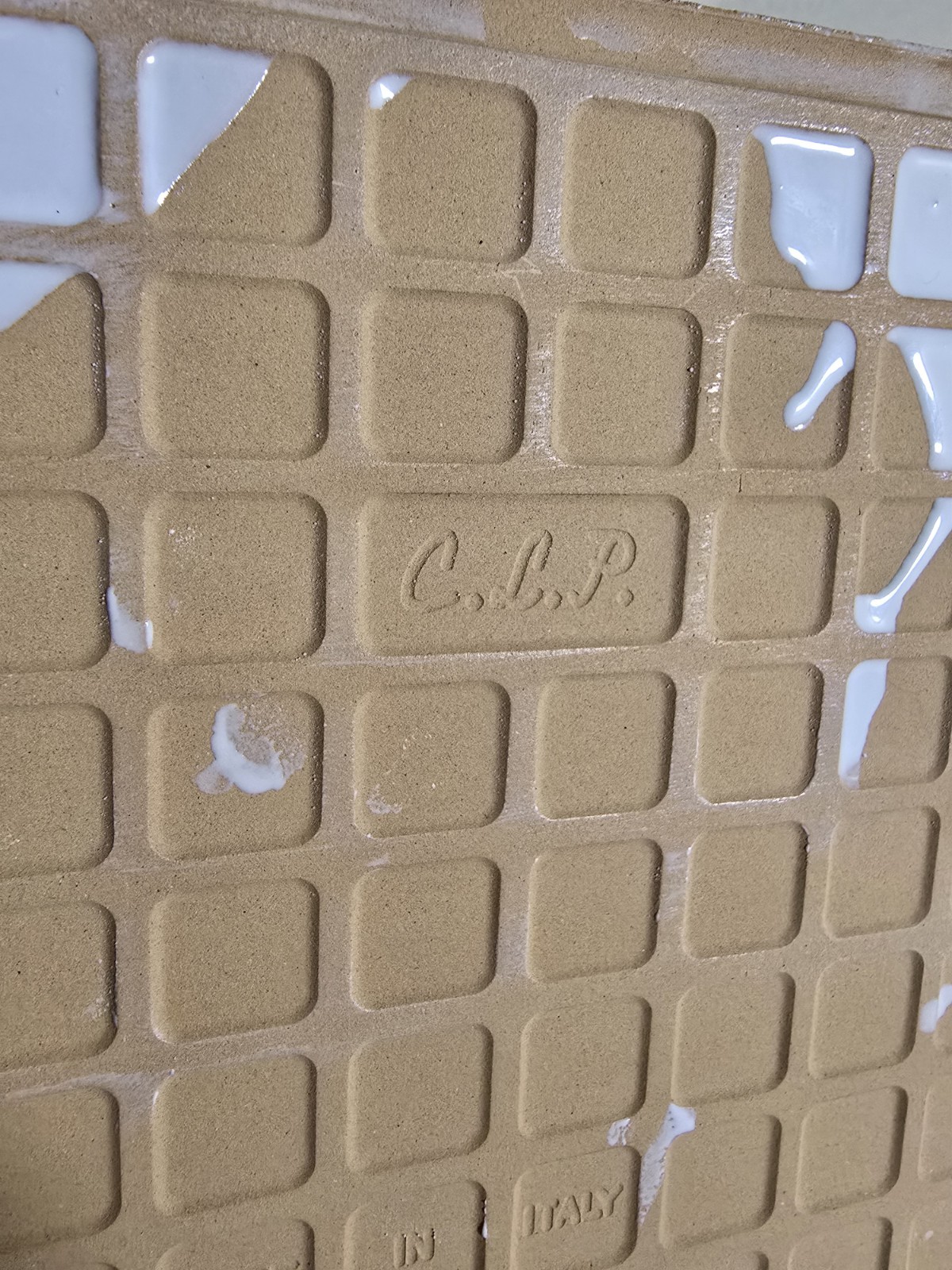 Men Women Bathroom Sign 8″ x 8″ Tile Restroom Made in Italy Clay Galzed Tile