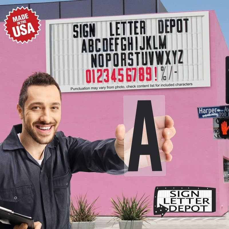 Marquee Letters, Flexible Outdoor Sign Letters for Changeable Portable Roadside