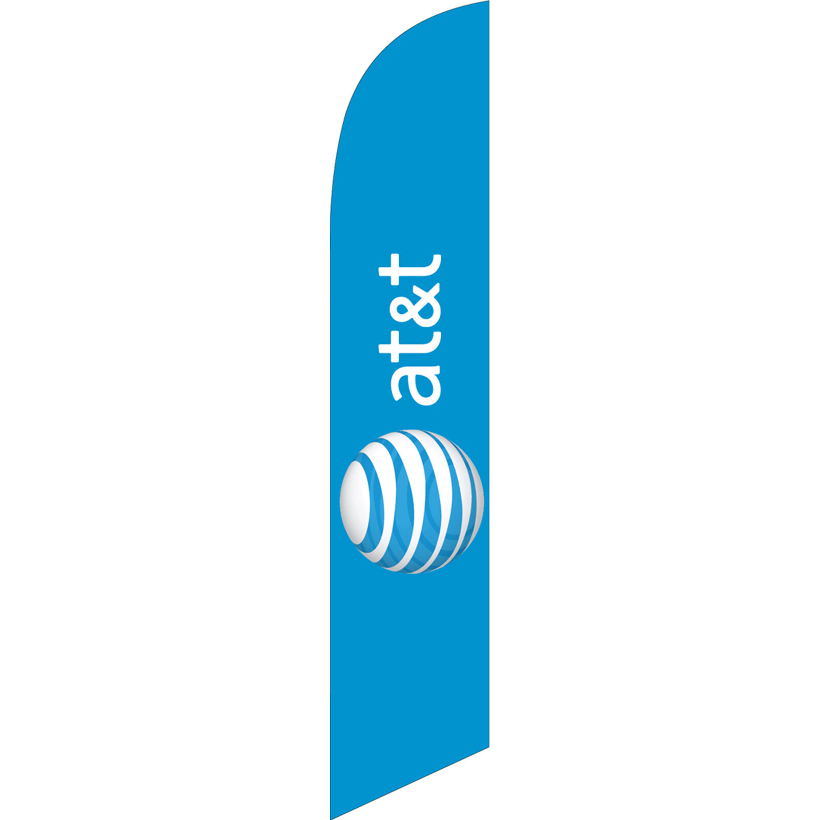 AT&T Blue 2 1/2 ft X 11 1/2 ft Windless Swooper Flag (Hardware Not Included)
