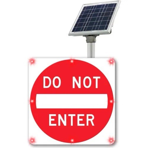 TAPCO 2180-C00067 LED Sign,Do Not Enter,Aluminum,30″ x 30″ 23L594