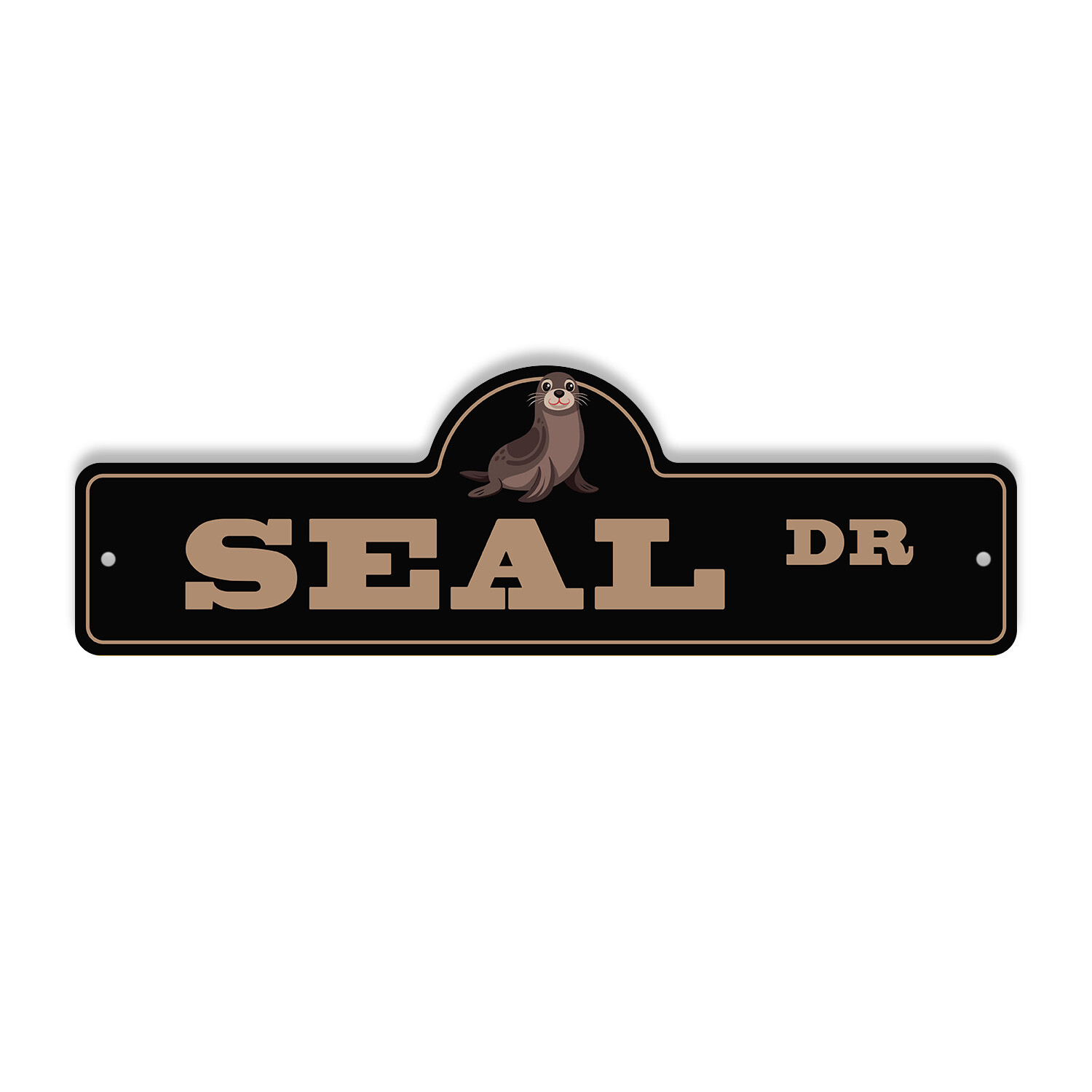 Seal Plastic Street Sign Crossing Xing Gift Novelty Funny