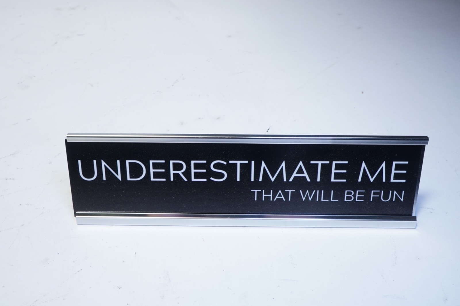New Mixed Lot of 3 Desk Office Decoration Gift Frame Desk Sign 2″x8″ Ships FREE