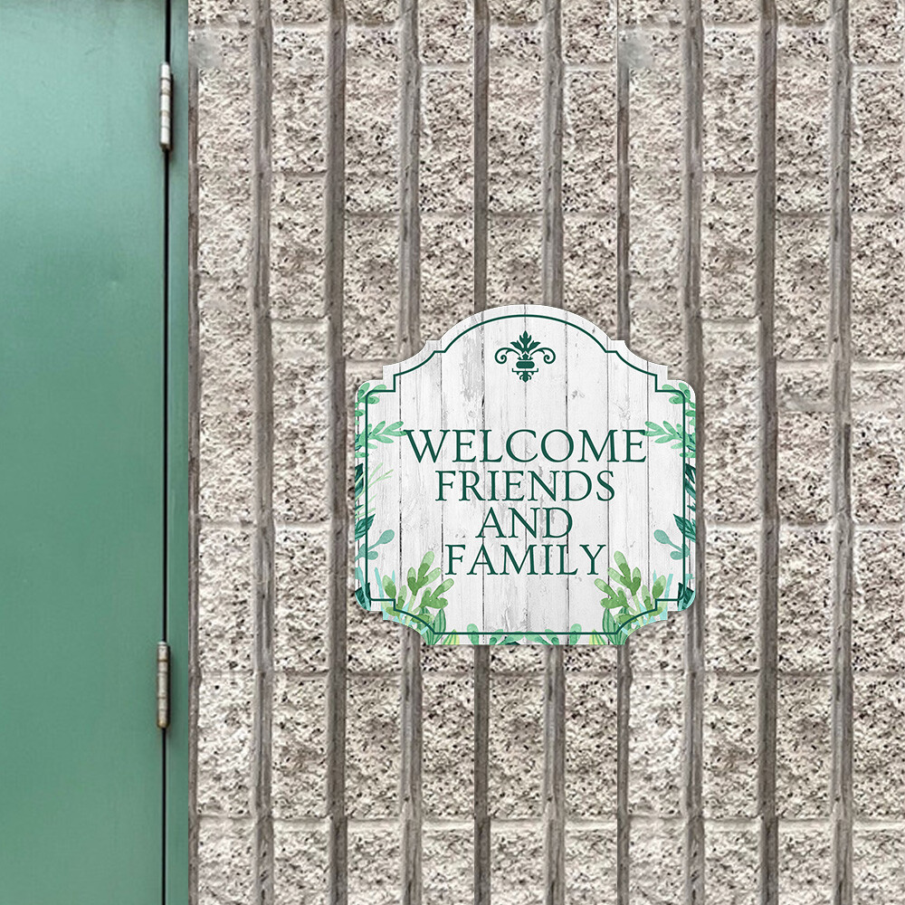 Heritage Plus Welcome Friends and Family Wall or Door Sign