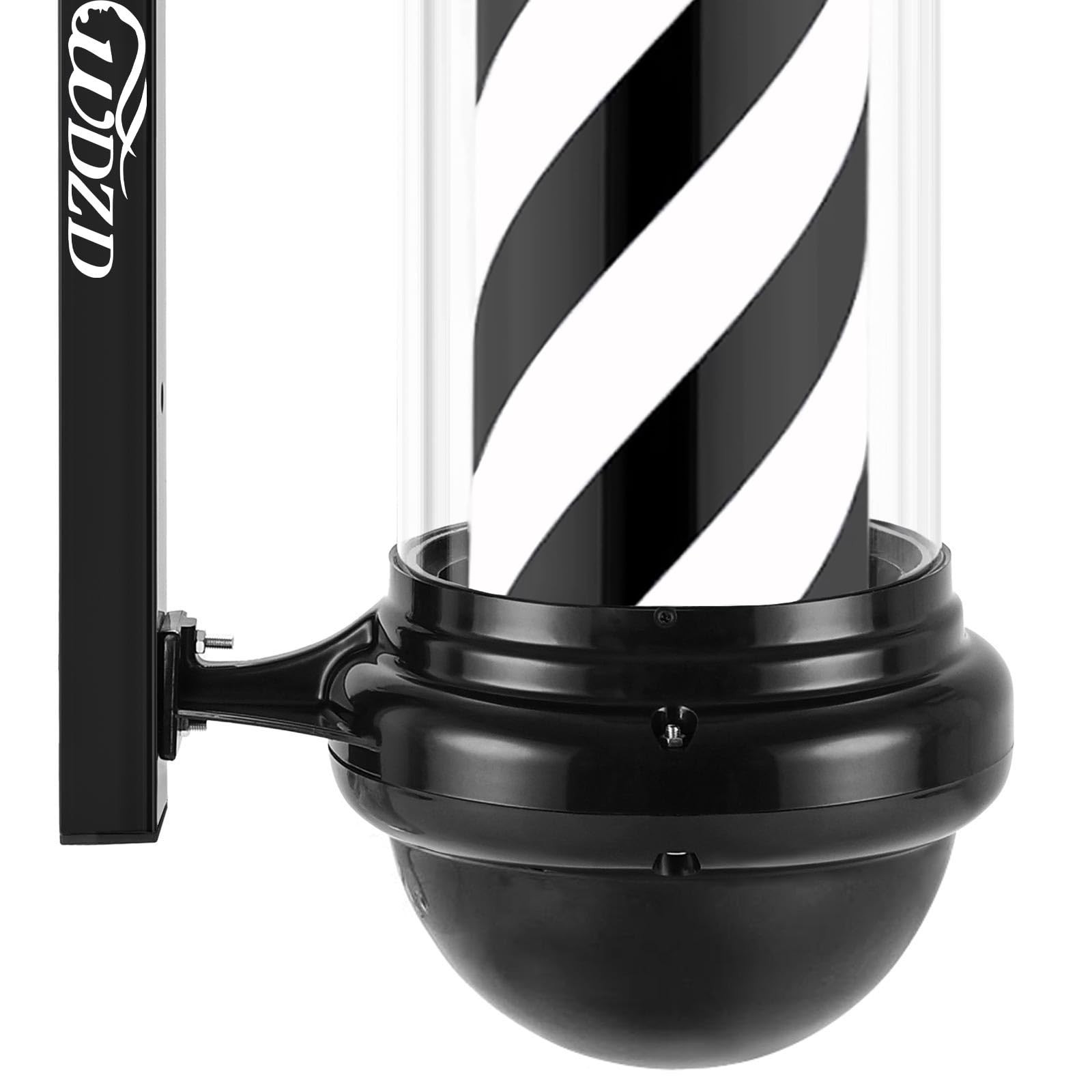 29” Black Barber Pole Light