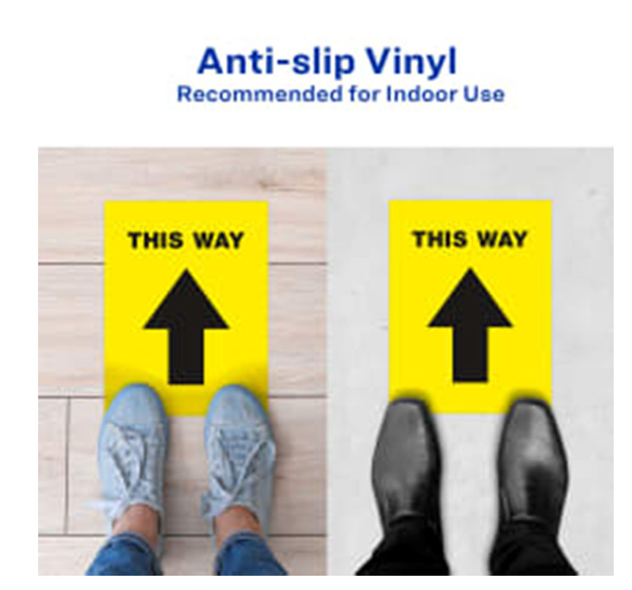 Avery 5pk This Way Directional Aisle Arrow Traffic Flow Floor Sticker Decal Sign
