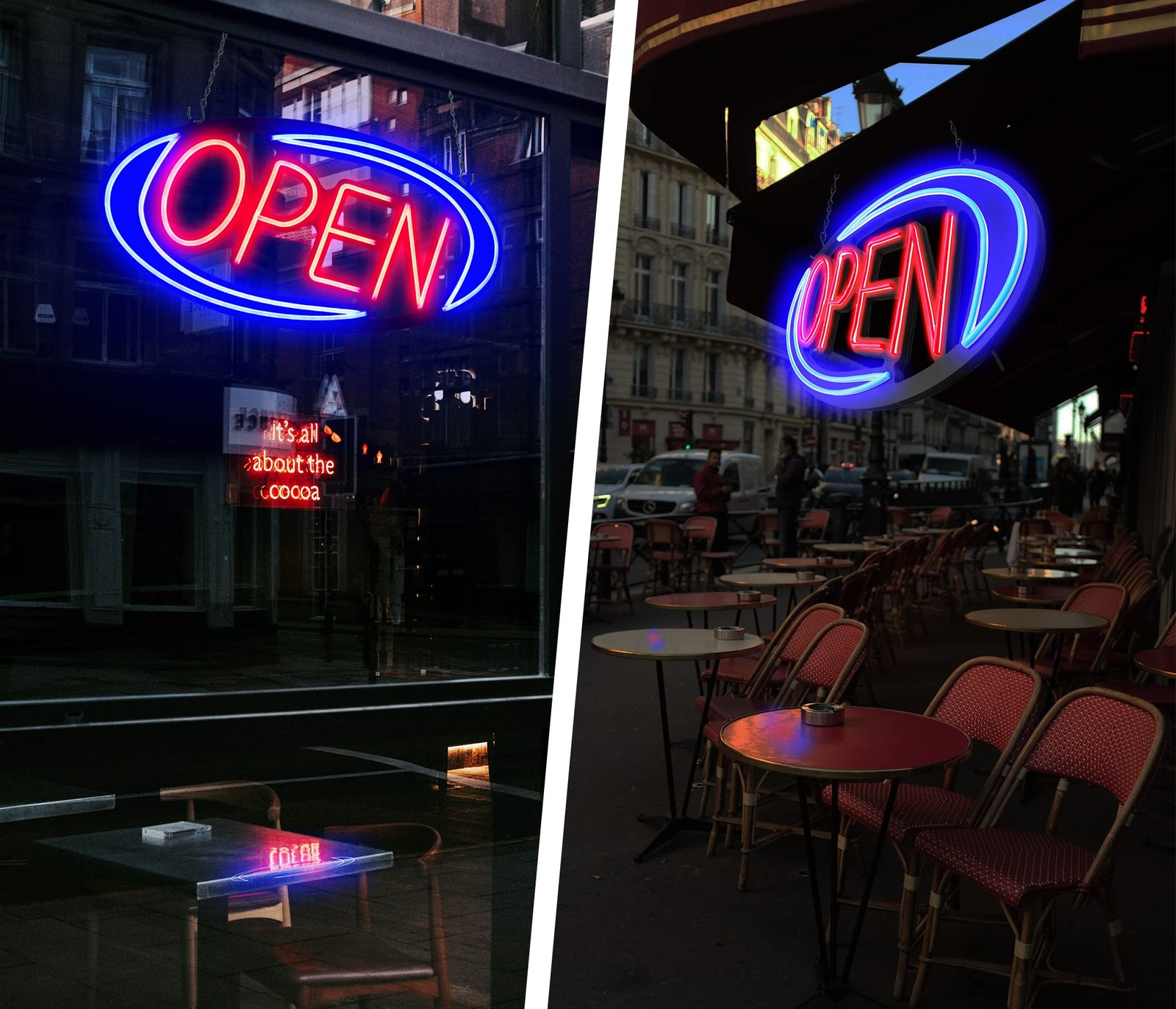 Open Signs for Business,32×16 in Large Bright Open Sign Neon Led Lighted Remote