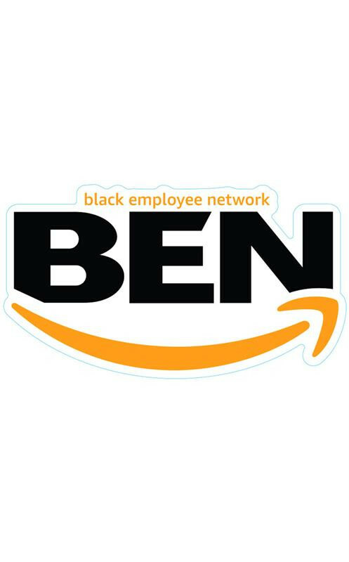 2-pack Amazon Black Employee Network Flex BEN Die Cut 3″ Laptop Window Sticker