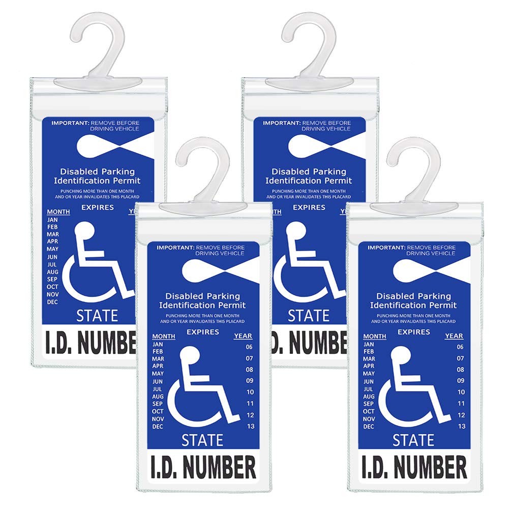 Handicapped Parking Placard Holder – Disabled Protective Mirror clear