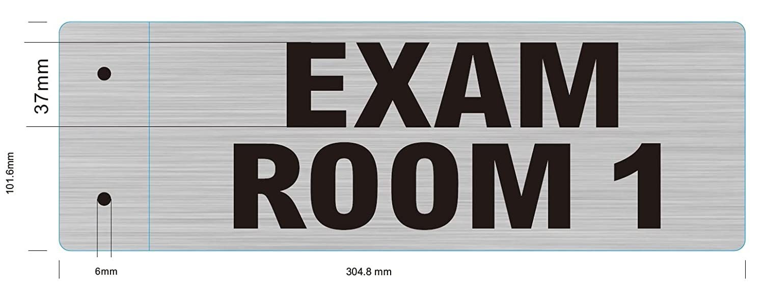 EXAM Room 1 Sign-Two-Sided/Double Sided Projecting, Corridor -REF24-1027