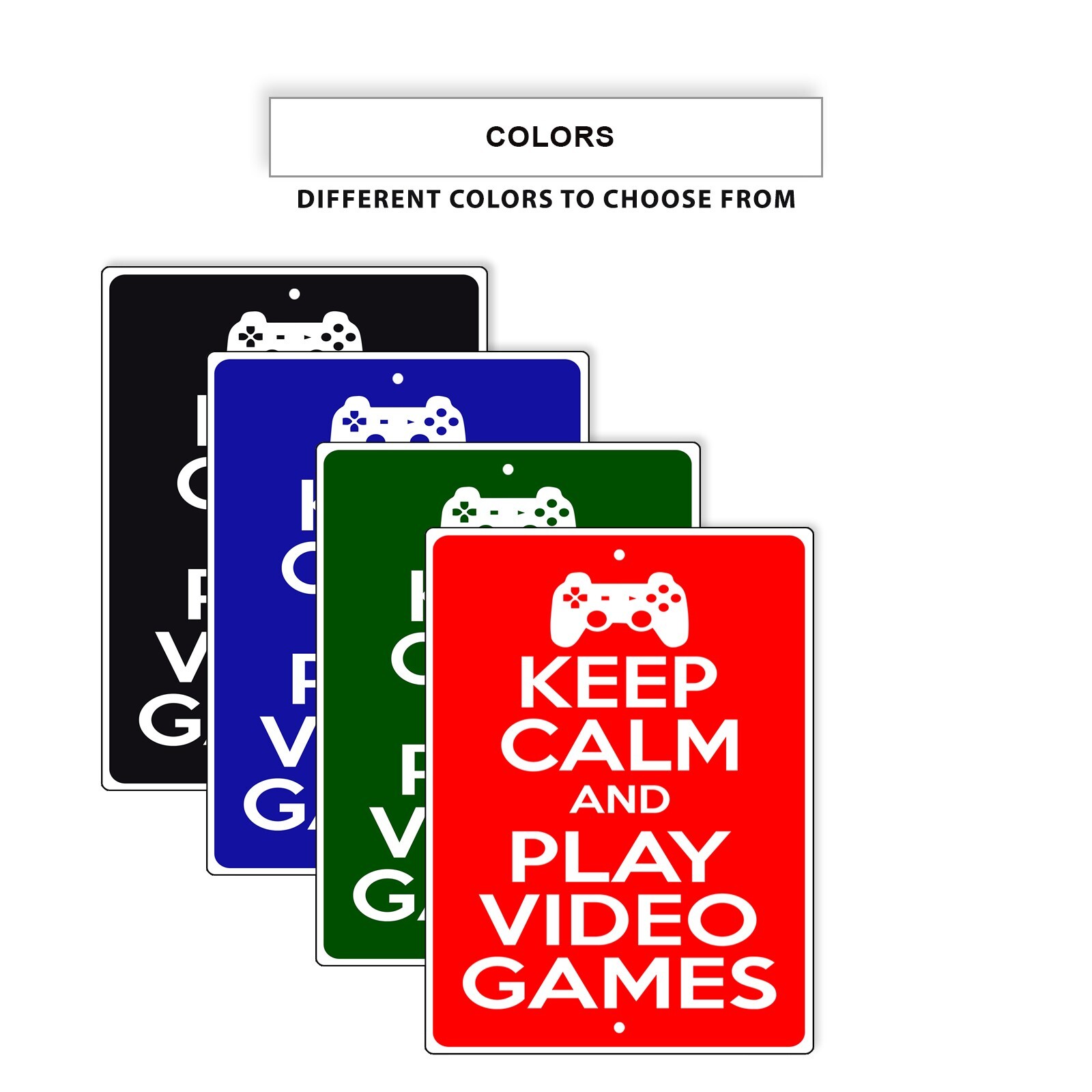 Play Video Game, Keep Calm I’m A Gamer Do Not Disturb Aluminum Metal Sign
