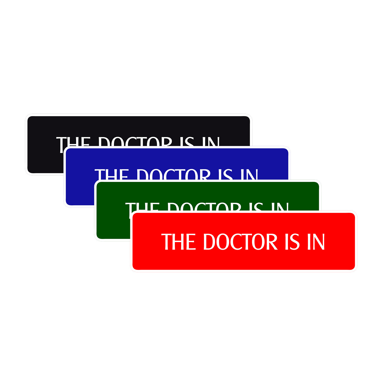 The Doctor Is In Clinic Office Wall Art Decor Novelty Street Aluminum Metal Sign