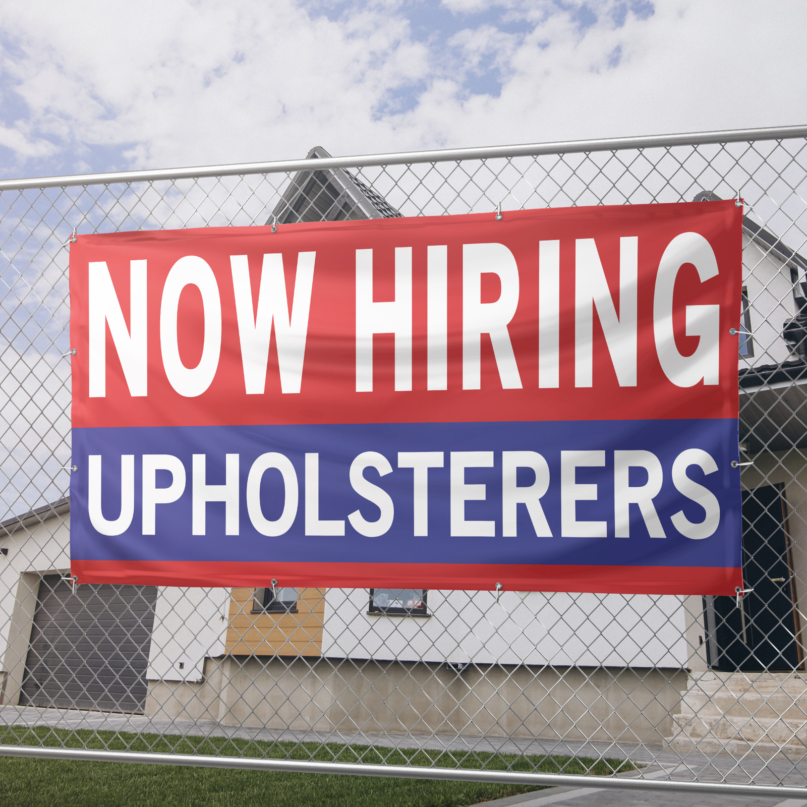 Now Hiring Upholsterers 13 oz Heavy Duty Vinyl Banner Jobs Available Help Wanted