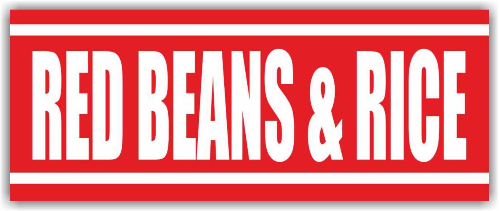 RED BEANS & RICE Advertising Banner Vinyl Mesh Sign Mississippi Food New Orleans
